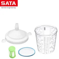 Pistolet de pulvérisation de voiture sans nettoyage, tasse de mélange de peinture, tasse rapide, boîte de pistolet de pulvérisation de 300ML/600ML/900ML, tasse de peinture jetable 