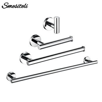 

Polished Chrome Stainless Steel Toilet Paper Holder Wall Hook Towel Holder Rack Wall Mounted Kitchen Bathroom WC Accessories