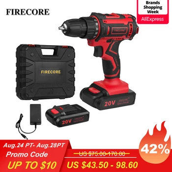 

FIRECORE 20V Cordless Drill Screwdriver Set 25+1 Torque Wireless Driver Lithium-Ion Battery Power Tool