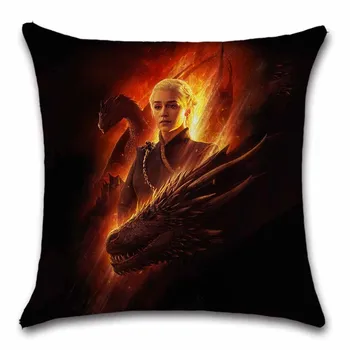 

Song of ice fire TV show printed Cushion Cover decorative Home sofa car chair seat friend room office kids gift pillowcase