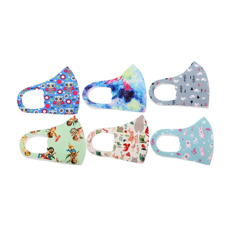 Cartoon Children PM2.5 Mouth Mask Kids Breath Valve Anti Haze Breathable Mask Mouth-Muffle Respirator Face Masks for kids