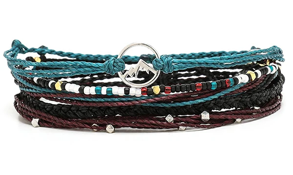 Покрытие антикварным серебром Vsco девушка богемные boho braclets для женщин pulseras нарукавные летние braclets для женщин цепочка ручной работы браслеты дружбы - Окраска металла: Покрытие антикварным серебром