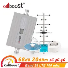 Callboost 700 mhz LTE cellular amplifier 4g signal booster band 28 mobile phone 4g network repeater gsm 2g 3g 4g antenna booster