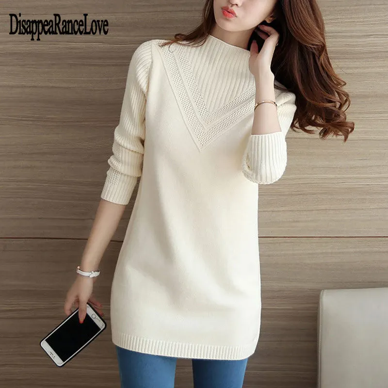 sweater women turtleneck Loose sweaters pullover women Hollow out knitted sweater cashmere sweater women winter clothes women