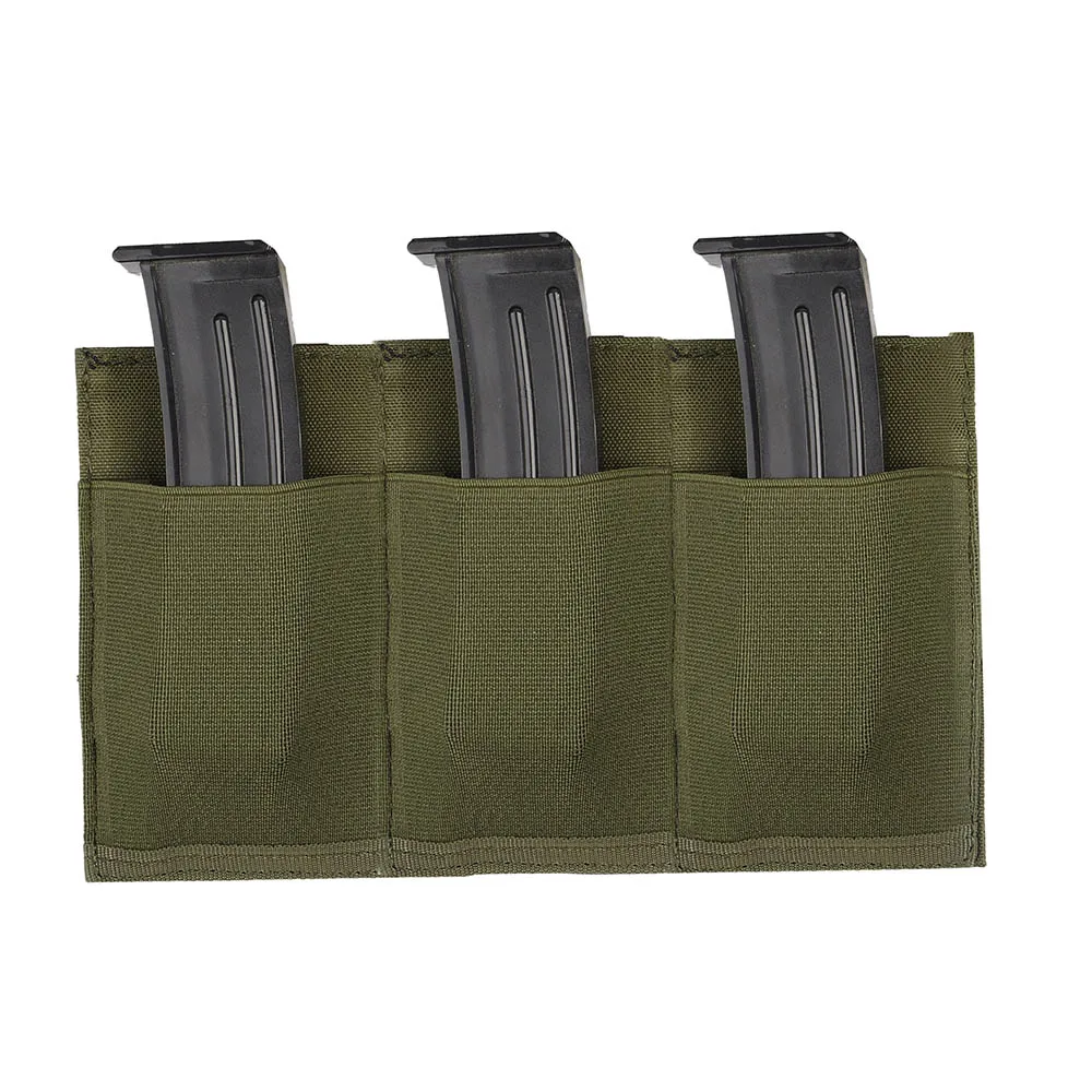 Тактический Подсумок портативный патронный тройной подсумок Molle сумка кобура для пули патронов держатель для наружной охоты стрельба CS - Цвет: Green