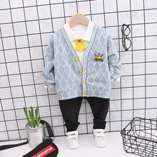 Детский полный костюм одежда джентльмена повседневная детская одежда сетчатая куртка+ топ с отложным воротником+ черные штаны для мальчиков