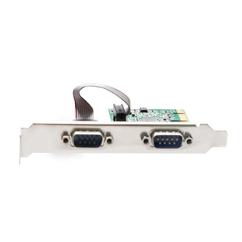 PCIe до 2 последовательных портов расширения карты адаптер конвертер с ASIX/AX99100B