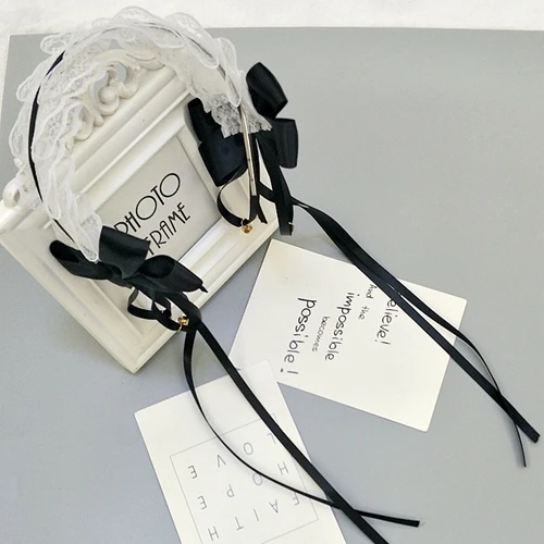 

Japanese soft sister Lolita Lolita headband big lace KC hair band Anime Mengniang maid head jewelry