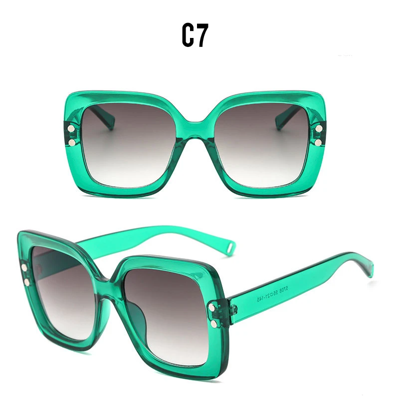 Модные квадратные солнцезащитные очки для женщин, классические негабаритные солнцезащитные очки, великолепные винтажные мужские очки, UV400 Оттенки для дам, Oculos De Sol