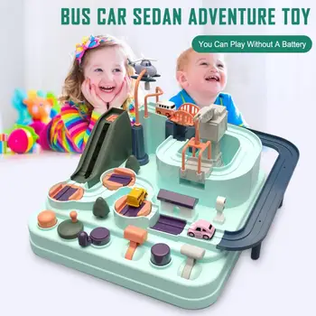 

Baby Shining Education Railcar Toy Eco-friendly Baby Adventure Toy Adventure Toy Rescues Squad Adventure Rail Car Model Racing