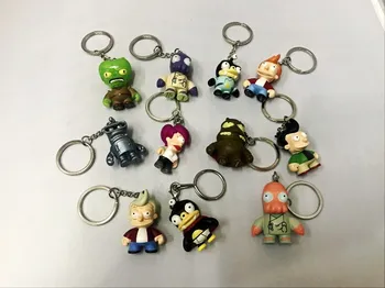 

10pcs Simpsons futura Cartoon figure Phillip Fry Bender Leela Bender Amy Zoidberg model toys Pendant