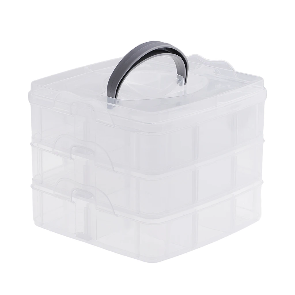 Plastic Organizer Container Storage Box For Jewelry Beads Earring Container Tool Fishing Hook Small Accessories