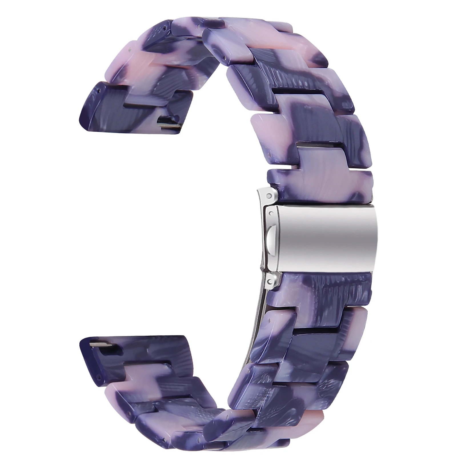 Enhanced 20mm Resin Smart Watch Strap - Versatile Replacement Wristband in Stylish Design