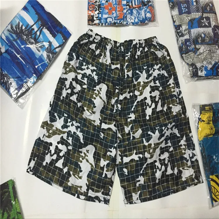 

MEN'S Beach Pants Short Casual Sports Drifting Loose-Fit Quick-Dry Large Size Trunks Surfing Booth Goods
