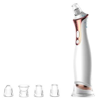 

Blackhead Remover Pore Vacuum-Electric Facial Pore Cleaner,USB Rechargeable Beauty Device with 4 Replaceable Probes for Women &