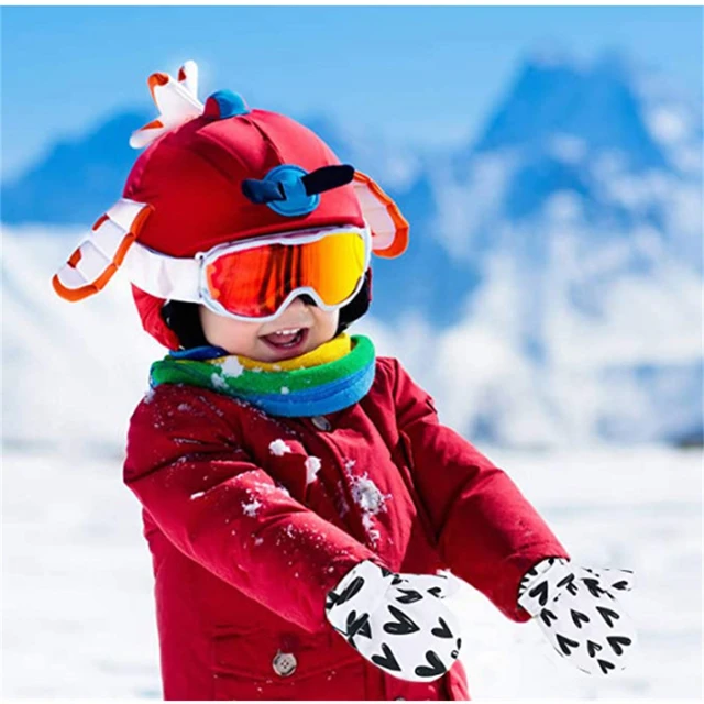 Gants de ski thermique Enfants Enfants Polaire d'hiver Imperméable