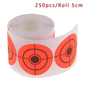 

250/Pcs High Quality Roll Sticky Reactive Splash Targets Sticker 5cm 2in For Archery Practice Training Hunting Pratice