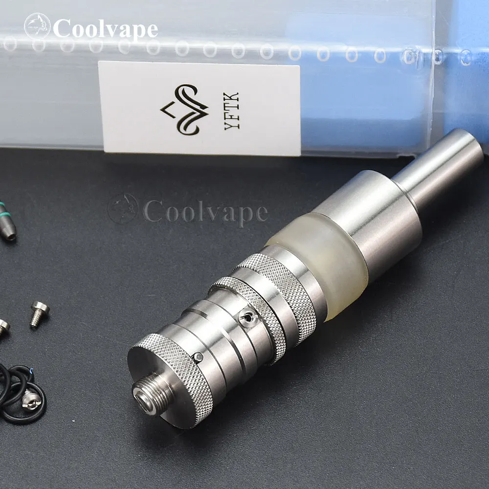 

YFTK FeV Flash-e-Vapor VS Dual Style RTA 3.0ml 316SS 17mm Diameter rta Rebuildable Tank Vape Atomizer