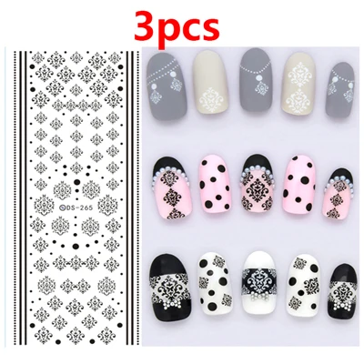 3/5/10pc модные нейл-арта Стикеры наклейки ногтей металлического Стикеры s Аксессуары для маникюра украшения для ногтей, переводятся с помощью воды Стикеры - Цвет: Style 7