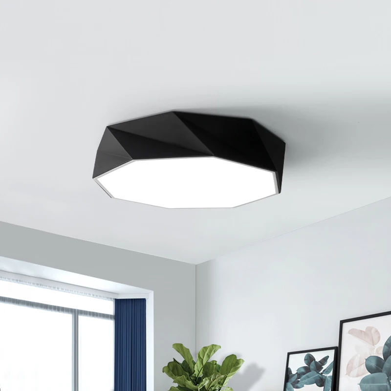 Скандинавская Геометрическая лампа для внутреннего освещения потолочный