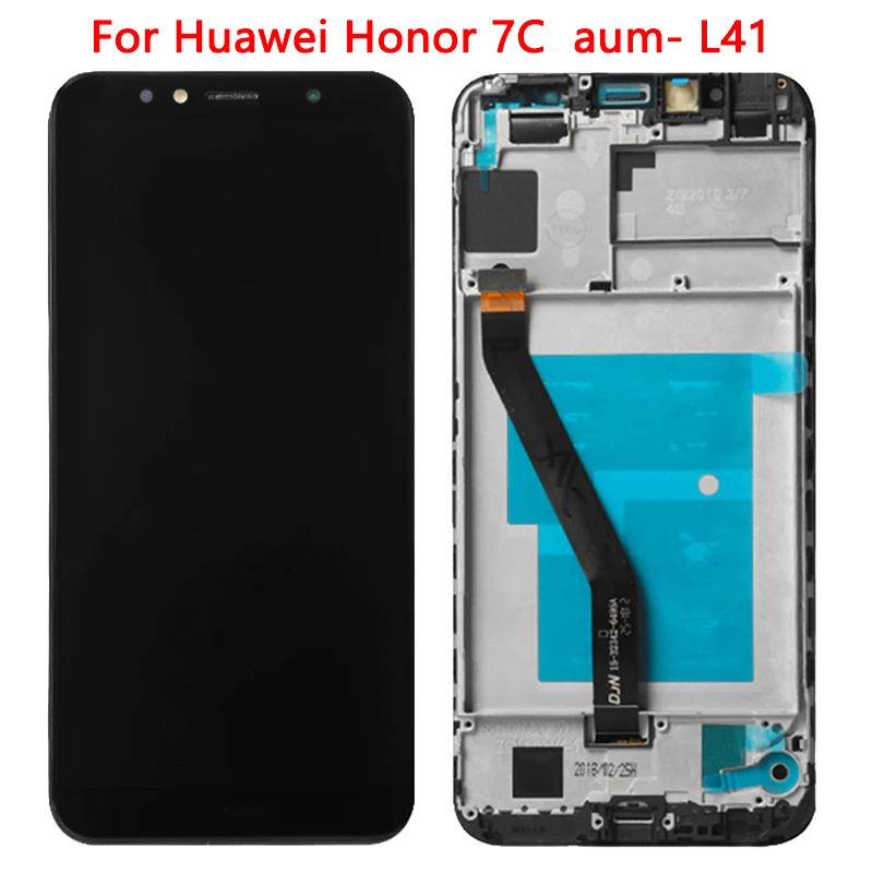 Новинка ЖК дисплей 5 6 дюйма для HuaWei Honor 7C сенсорный экран с рамкой Huawei 7A Pro
