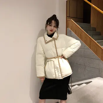 

Alien Kitty Apricot Thicken Cute Oversize High Quality Outwear Casual Loose All-Match Brief Winter Regular Fresh Warm Tops Coat