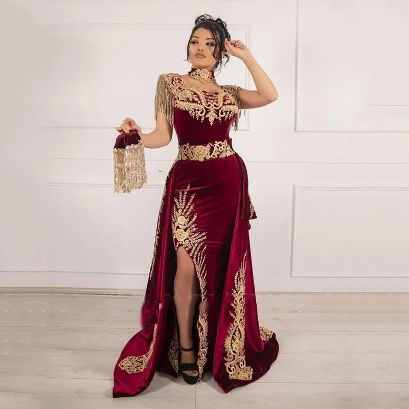Sodigne Burgundy Algerian Caftan 