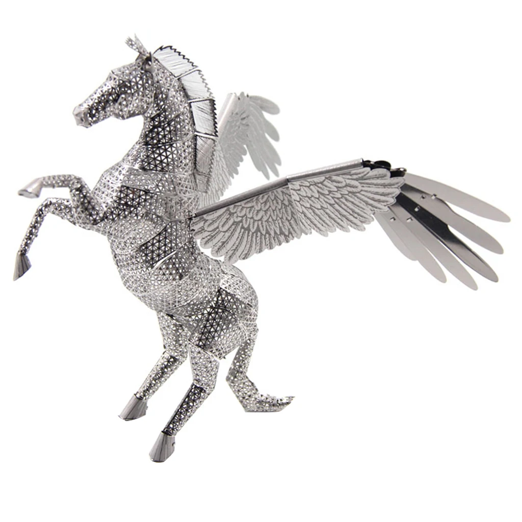 3D Metal Art Craft Model Build Puzzle Kits Home/Table Decoration B-day Gift - Pegasus