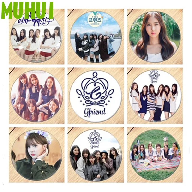 Бесплатная доставка брошь в стиле Kpop GFriend So Won Yu Ju булавка Значки для девочек