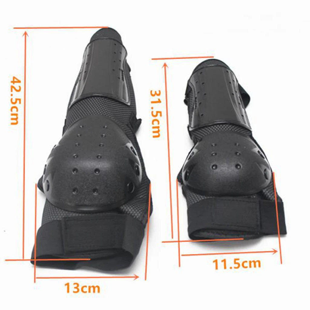 4pcs Adult Knee/Shin Elbow Guard Pads For Motocross Motorcycle Racing Cars