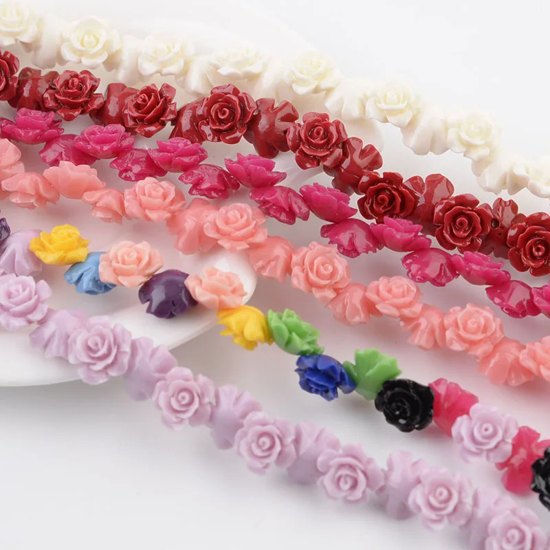 1 Strand 6 8 10 12 15mm Camelia Flower Beads Artificial Coral Beads For Jewelry Making DIY Bracelet Neckalce Accessoires 1 Strand 6 8 10 12 15mm Camelia Flower Beads Artificial Coral Beads For Jewelry Making DIY Bracelet Neckalce Accessoires