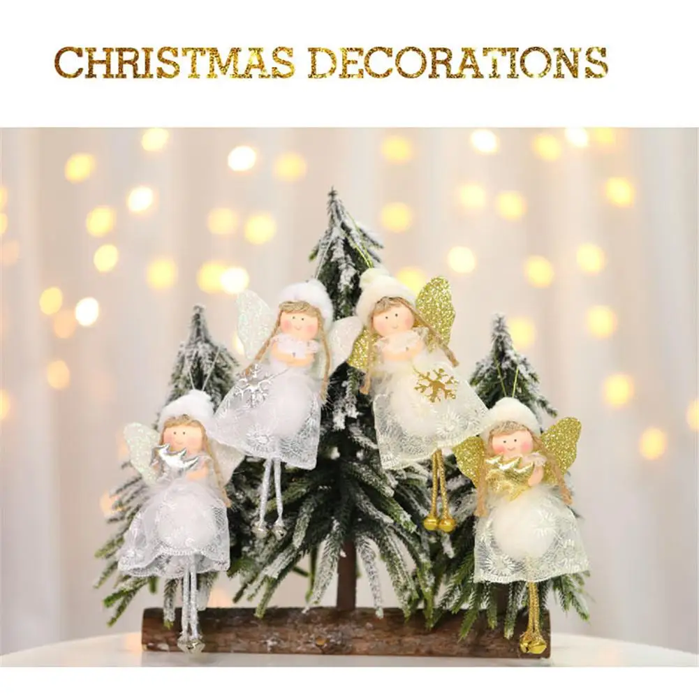 

Simple Angel Doll Pendant Creative White Lovely Christmas Crafts For Christmas Tree Decoration Holiday Pendant For Products