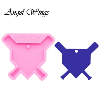 

Shiny baseball shape Silicone epoxy Resin Molds Craft Molds Decorative Craft DIY bracelet keychain mold DY0117