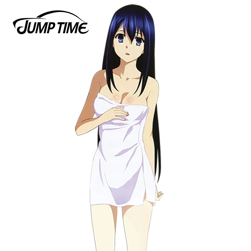 Jumptime 13cm x 4.6cm carro stying gokukoku não brynhildr kuroha neko sexy  lady gráfico jdm vinil tronco decalque adesivo de carro - AliExpress