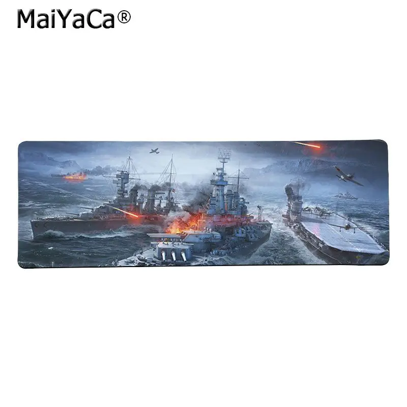 Lock Edge 30x80cm MaiYaCa высокое качество игра World of Warships DIY дизайн игровой с узором коврик для мыши большой коврик для мыши клавиатуры коврик - Цвет: Lock Edge 30x80cm