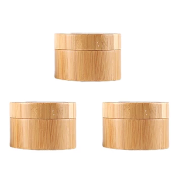 

3Pcs/Set Bottle Cream Jar Nail Art Mask Cream Refillable Empty Cosmetic Makeup Container Bottle Fit Travel Outdoors