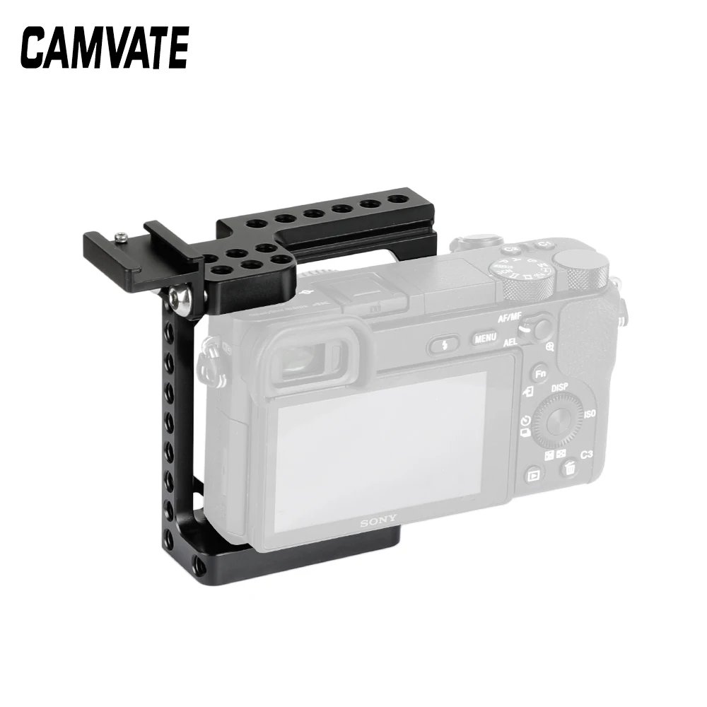 Câmera de Trilho Camvaste com Adaptador Removível Trilho de Segurança Nato para Sony A6000 A6300 A6400 A6500 A6600 Canon Eos m - Image 3