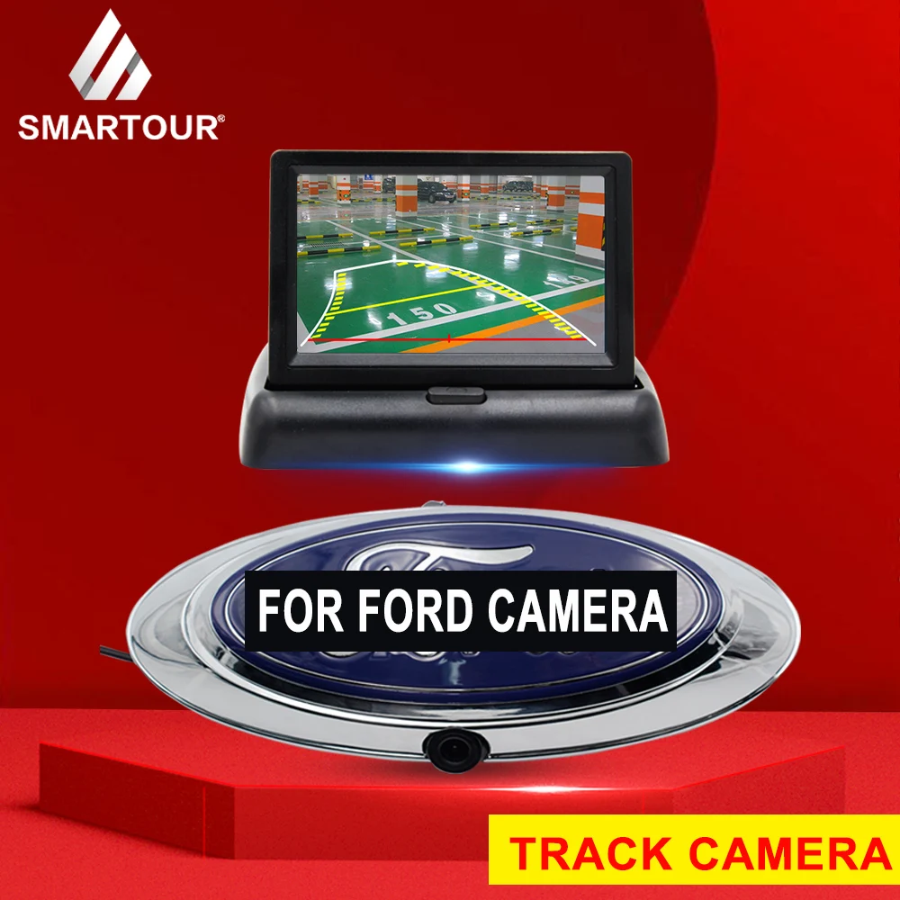Автомобильный складной монитор Smartour TFT ЖК дисплей 4 3 дюйма водонепроницаемая