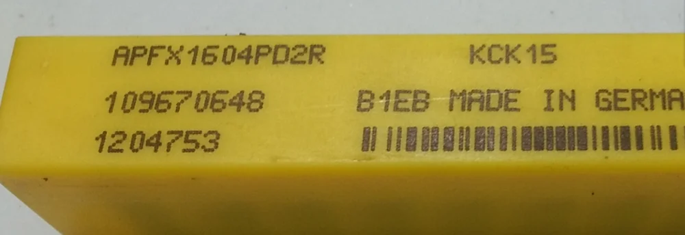 10 шт. KENNAMETAL карбидные вставки APFX1604PD2R KCK15