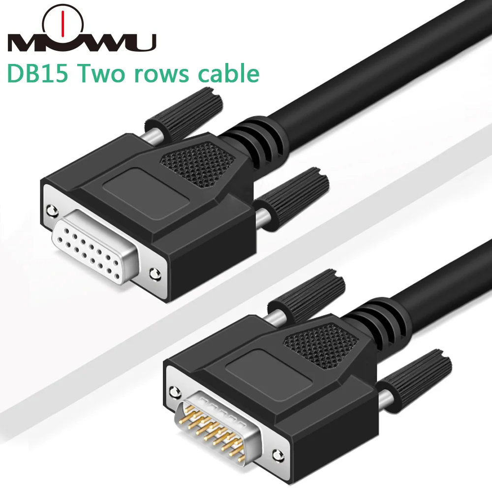 MOWU DB15 два ряда 15-контактный 15P DB 15 штекер-штекер гнездо-гнездо последовательное