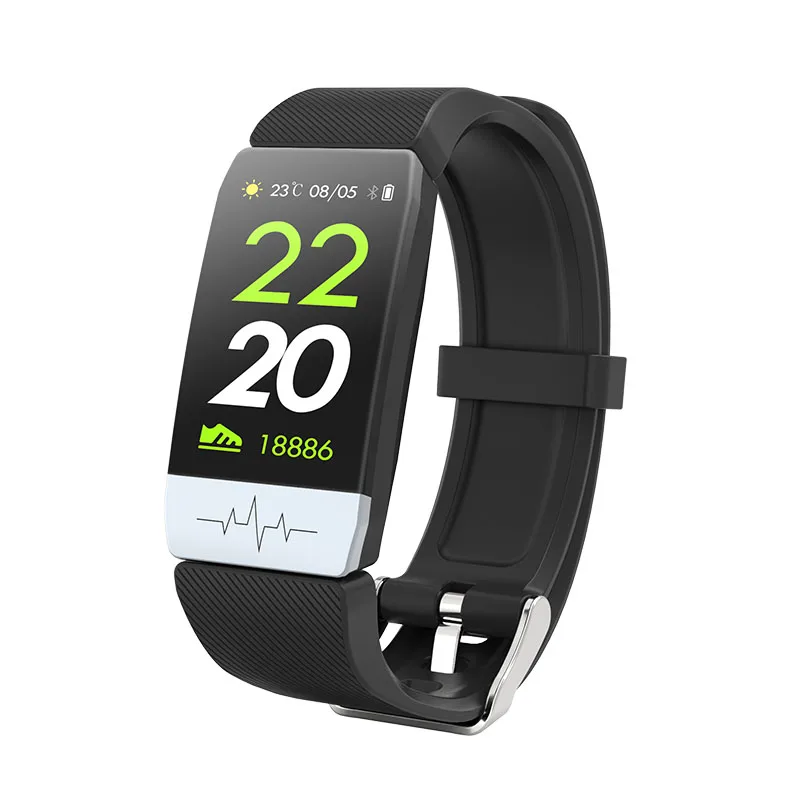 Q1S Fitness Tracker ekg + PPG wodoodporna inteligentna bransoletka