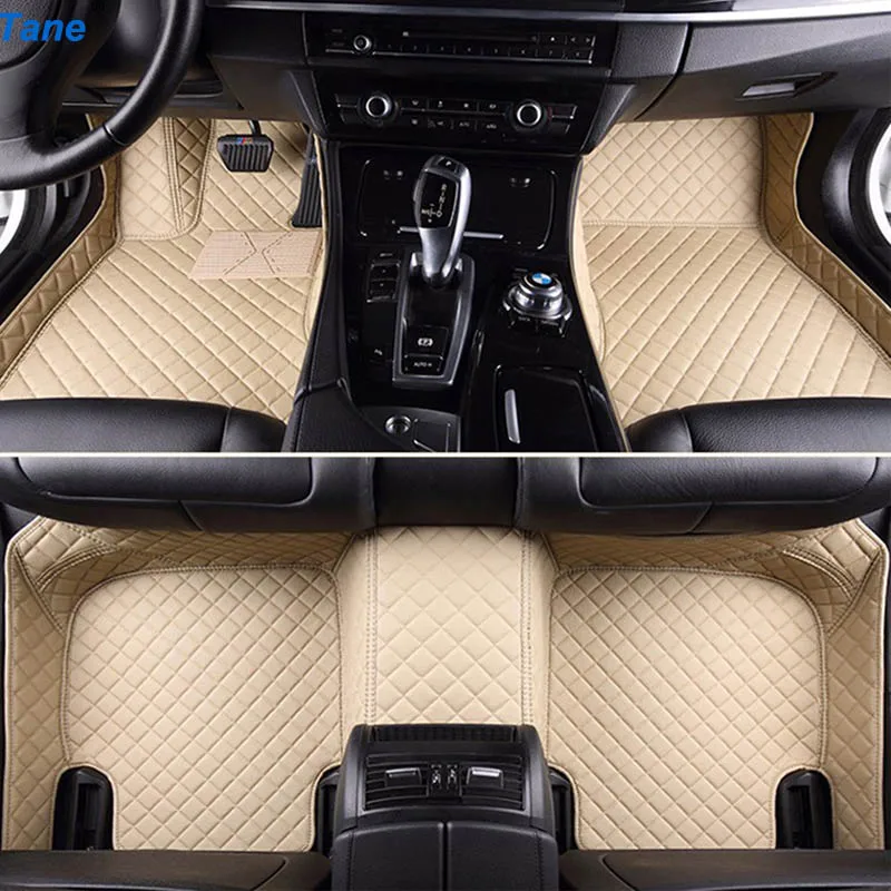Tane кожаные автомобильные коврики для audi a3 sportback tt mk1 a4 b8 avant a5 sportback q7 2007 q5 q3 a4 b7 аксессуары ковер
