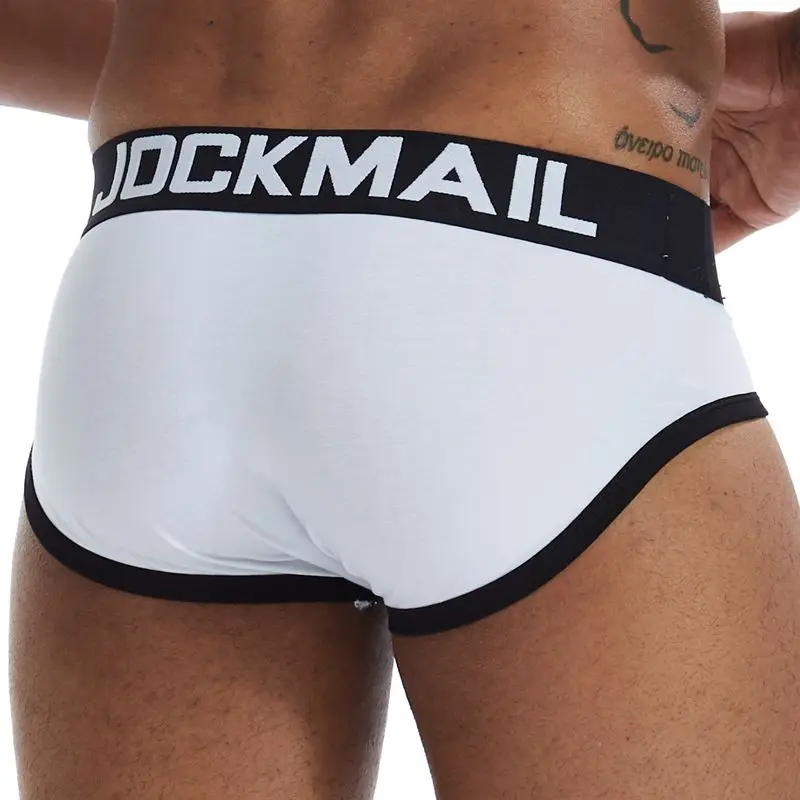 Jockmail 2020 New Shorts Sexy Men Underwear Men Briefs Cotton Underpants Gay Mens briefs Cuecas Men Brief Bikini Man Srting white boxer briefs