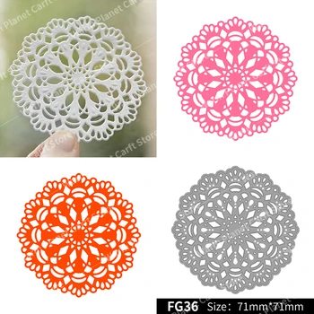 

Wreath Background Tea Party Doily Making Scrapbook Metal Cutting Dies Stencil Frame Embossing Template Greeting Card Handmade