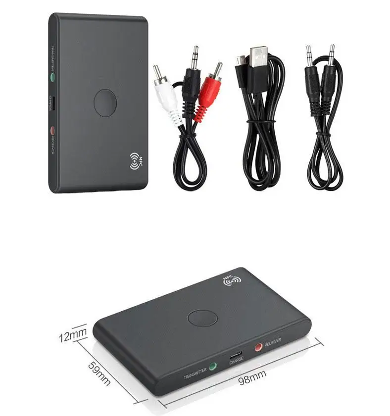 Wireless Bluetooth 5 0 Receiver Transmitter 2 in 1 Adapter 3 5mm Aux Jack For TV Car Headphone Music Audio Receiver Handsfree