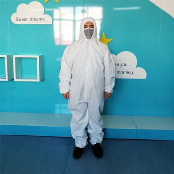 

Disposable Isolation Clothing Isolation Clothing Staff Isolation Clothing Siamese Protective Disposable Clothing Anti-Liqui