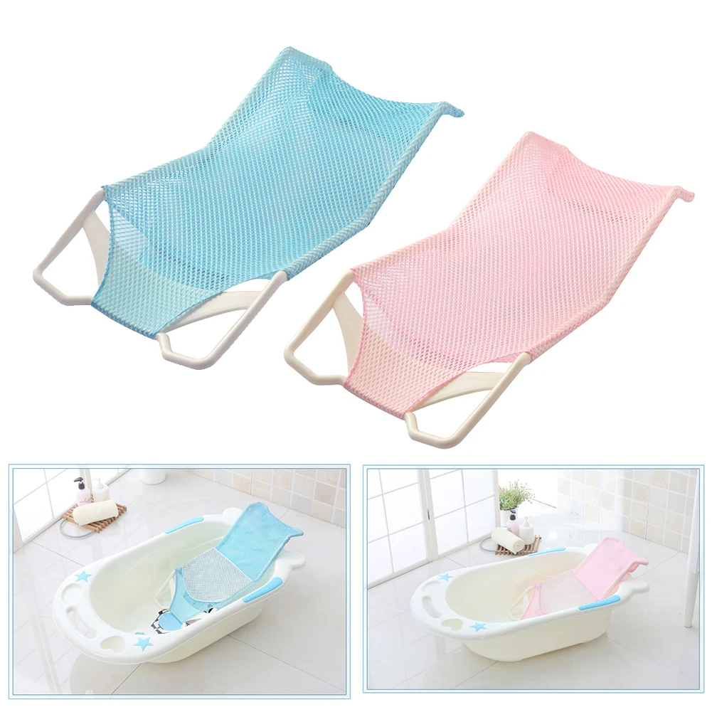 Washable Baby Bath Net Soft Elastic Accessories Cross Shaped Breathable