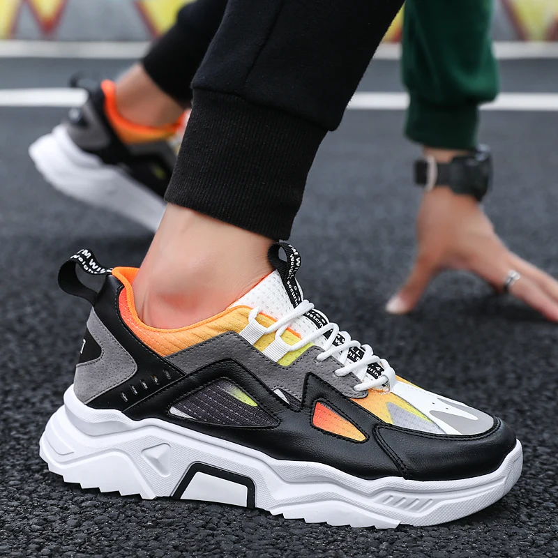 Новая спортивная обувь для мужчин; дышащие Спортивные кроссовки zapatillas hombre; легкая прогулочная обувь; размеры 39-46