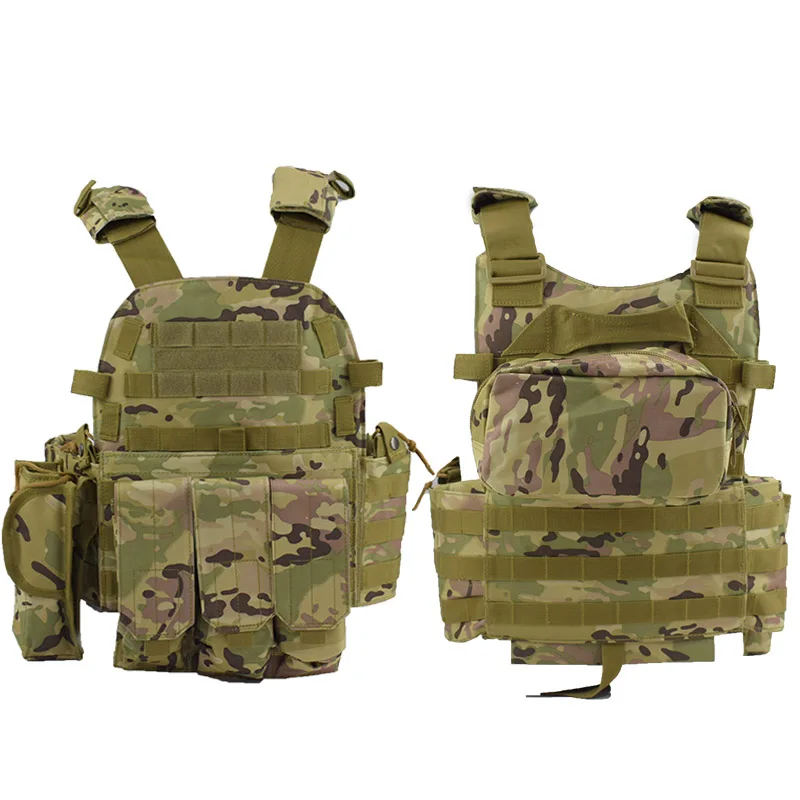 Nylon Molle Vest Tactical Combat Body Armor Outdoor Training Hunting