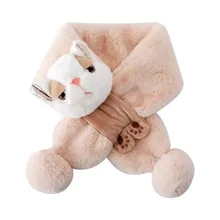 Женские шарфы, женский зимний осенний длинный шарф, зимний лоскутный унисекс модный кошачий шарф для улицы, детский теплый шарф, Женская шаль